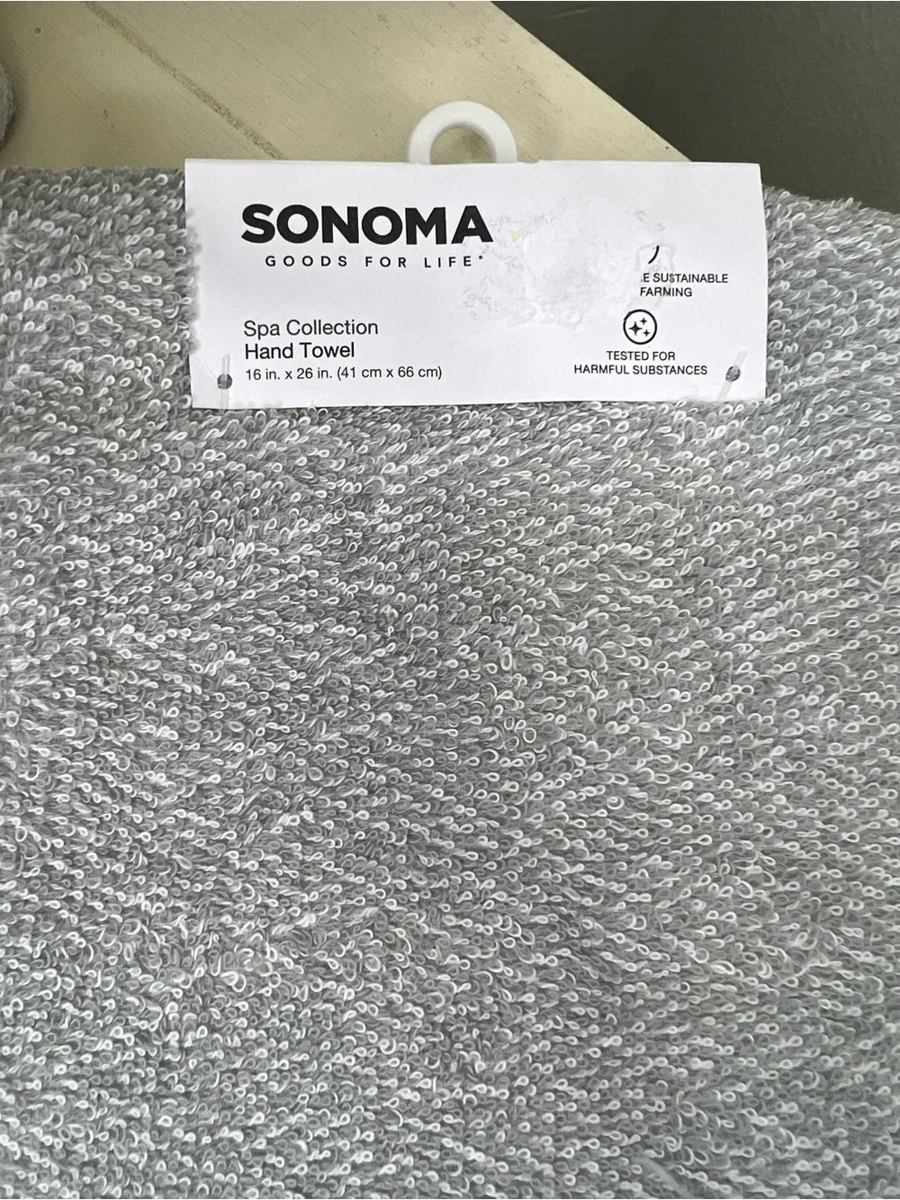Brand New-Sonoma Goods For Life Spa Border Hand Towel